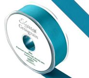 Eleganza Premium Grosgrain Ribbon 25mm x 20m Teal No.56 - Ribbons